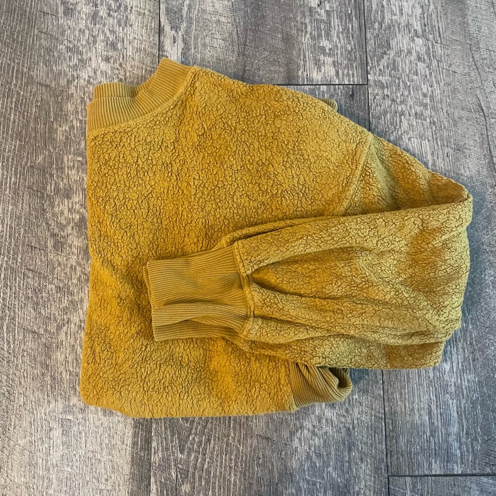 Aerie Extra Small Cozy Mustard Yellow Sweater